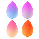 4pcs Makeup Sponge Powder Puff Beauty Cosmetic Ball Foundation Powder Puff Dry Wet Combined Water Droplets Make Up Tools