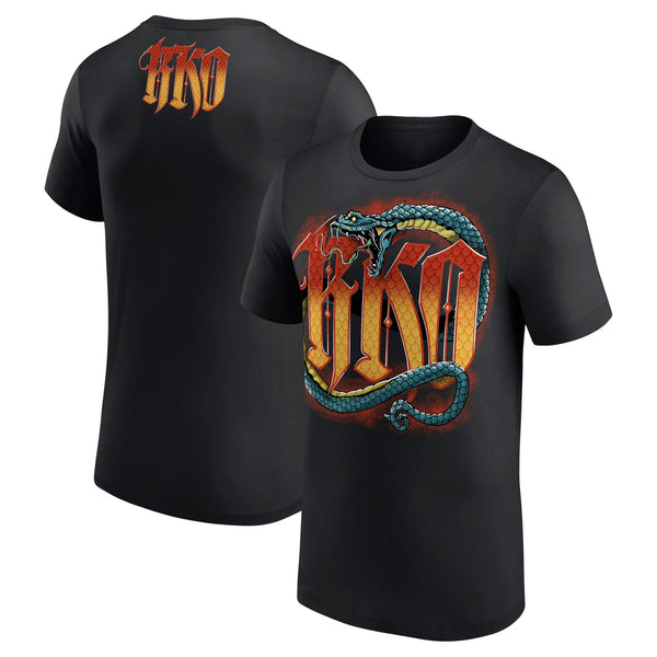Men's Black Randy Orton Viper Bite T-Shirt Summer Short Sleeve Women Tee Shirts 2025 New Sports Children Clothes Tops