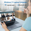 C-S156 15.6"Laptop Computer Windows 11 Quad-Core Celeron N5095 Processors Laptops IPS Display 5000mAh Battery 8GB DDR4 256GB SSD