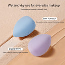 4pcs Makeup Sponge Powder Puff Beauty Cosmetic Ball Foundation Powder Puff Dry Wet Combined Water Droplets Make Up Tools