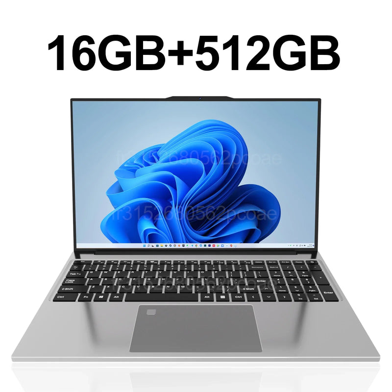 Ultra Slim 15.6"Laptop 32GB RAM 2048GB SSD Intel Core i7-6500U Notebook Windows 11 Gamer 1920*1080 Display Office Study Computer