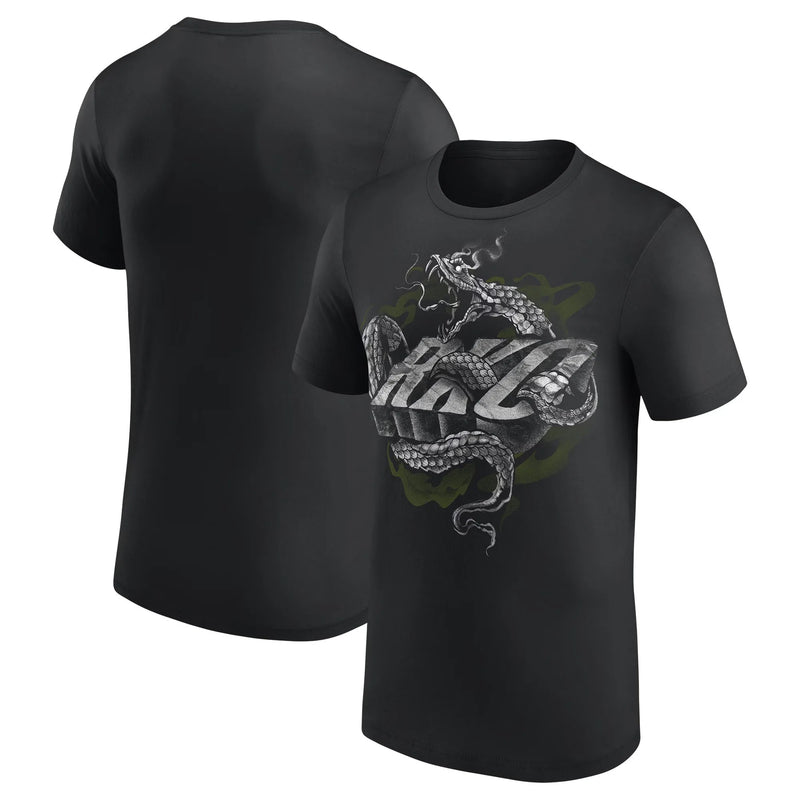 Men's Black Randy Orton Viper Bite T-Shirt Summer Short Sleeve Women Tee Shirts 2025 New Sports Children Clothes Tops