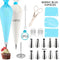 Silicone Piping Bags and Tips Set Cake DIY Decorating Kit with Stainless Steel Nozzle Reusable Silicone Pastry Baking tool