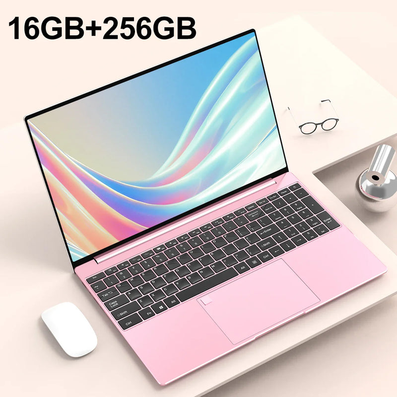 15.6" Inch Laptop 32GB RAM DDR4 2TB SSD ROM Windows 11 Pro Fingerprint Unlock Backlit Keyboard Portable Office Notebook