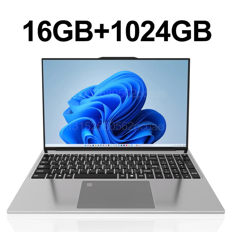 Ultra Slim 15.6"Laptop 32GB RAM 2048GB SSD Intel Core i7-6500U Notebook Windows 11 Gamer 1920*1080 Display Office Study Computer