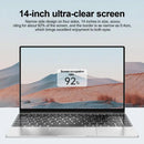 LENO 14.1"Ultra Slim Laptop 16GB RAM 2TB SSD Intel N3700 Windows 11 Notebook Gamer 1920*1080 HD Display Office Study Computer PC