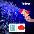 Bubble Gun Kids Toys Electric Automatic Soap Rocket Bubbles Machine Outdoor Wedding Party Toy LED Light Children Birthday Gifts