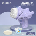Bubble Gun Kids Toys Electric Automatic Soap Rocket Bubbles Machine Outdoor Wedding Party Toy LED Light Children Birthday Gifts