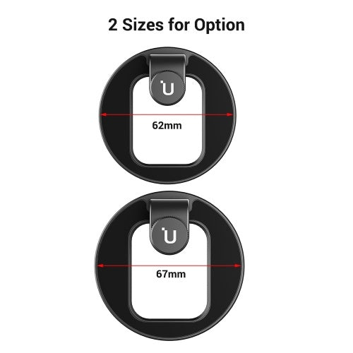 Ulanzi U-Filter Universal 62mm Metal Lens Filter Adapter Ring for Smartphone Tablet