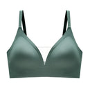 Latex Seamless Underwear Women No Steel Ring Lace Tube Top Gathered Sports Pure Color Bra Breastfeeding Anti-sagging Bra