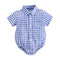 Sanlutoz Cotton Baby Boys Bodysuits Fashion Newborn Clothes for Baby Boy Short Sleeve Summer Baby Clothing Plaid