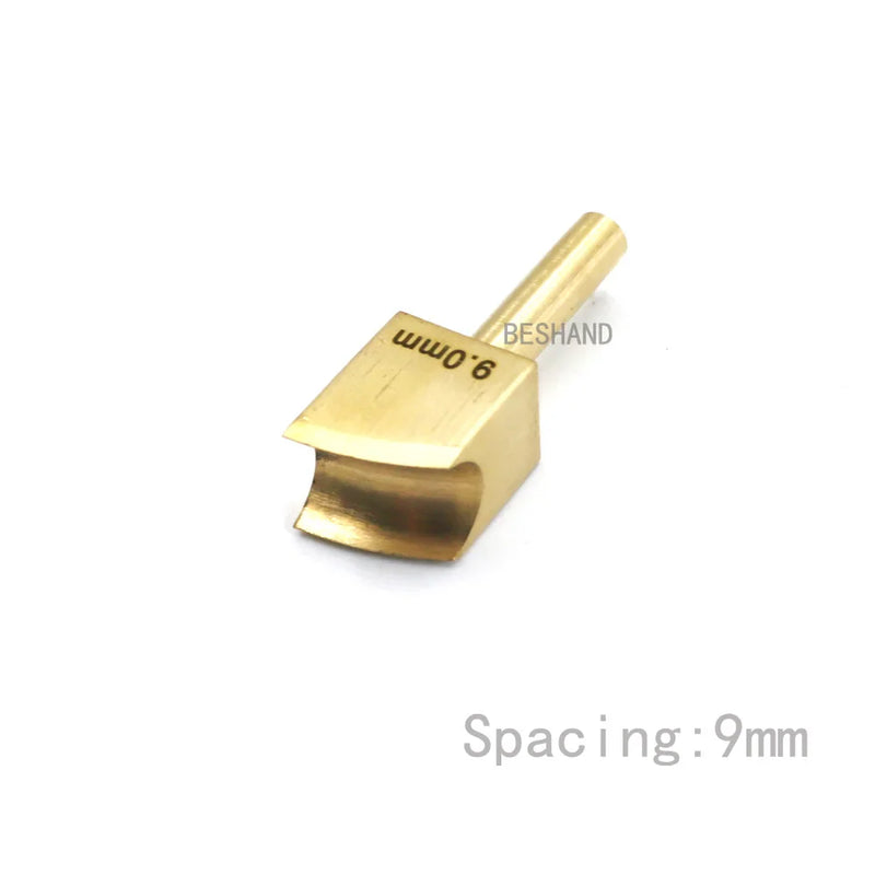 Leather Edge Tool Sets Soldering Iron Tips Lineer Edging Creaser Brass Head for Leather Craft DIY Creasing and Seal Polishing