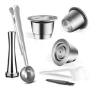 Food-Grade Stainless Steel Reusable Capsule Coffee Compatible For Nespresso Coffee Machine Original Line With Dosing Ring