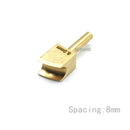Leather Edge Tool Sets Soldering Iron Tips Lineer Edging Creaser Brass Head for Leather Craft DIY Creasing and Seal Polishing