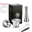 Food-Grade Stainless Steel Reusable Capsule Coffee Compatible For Nespresso Coffee Machine Original Line With Dosing Ring