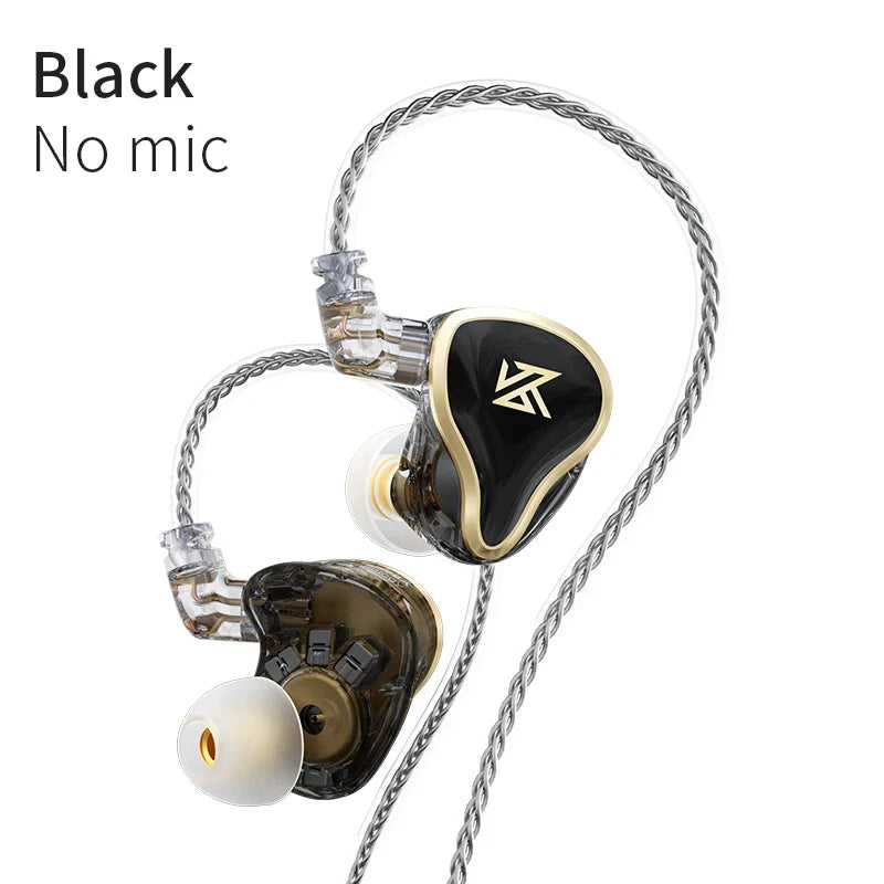 KZ ZAS 16 Units Earphones 7BA+1DD Dynamic hybrid Earbuds HiFi Bass Sport Headset Noise Cancelling in Ear Monitors