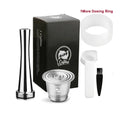 Food-Grade Stainless Steel Reusable Capsule Coffee Compatible For Nespresso Coffee Machine Original Line With Dosing Ring