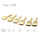 Leather Edge Tool Sets Soldering Iron Tips Lineer Edging Creaser Brass Head for Leather Craft DIY Creasing and Seal Polishing