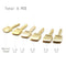 Leather Edge Tool Sets Soldering Iron Tips Lineer Edging Creaser Brass Head for Leather Craft DIY Creasing and Seal Polishing