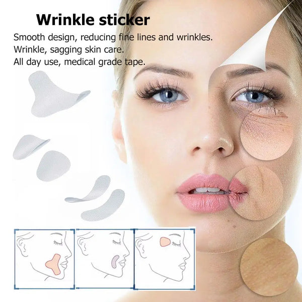 12/27/24pcs Thin Face Stickers EVA Anti-Wrinkle Anti-aging Patches Forehead Chin Neck Lift Tapes Beauty Skin Lift Up Unisex