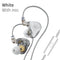 KZ ZAS 16 Units Earphones 7BA+1DD Dynamic hybrid Earbuds HiFi Bass Sport Headset Noise Cancelling in Ear Monitors
