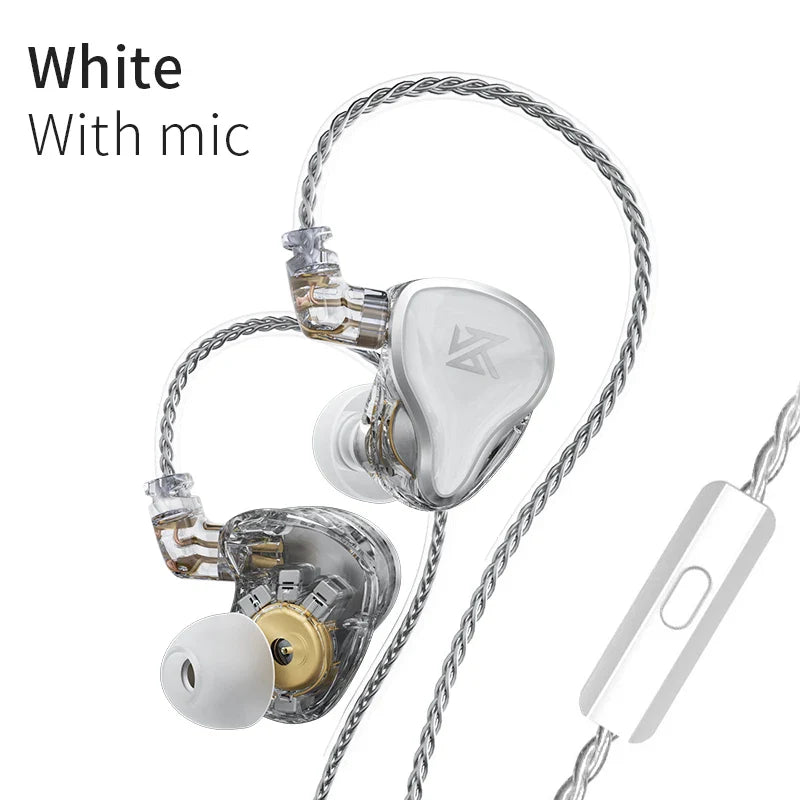 KZ ZAS 16 Units Earphones 7BA+1DD Dynamic hybrid Earbuds HiFi Bass Sport Headset Noise Cancelling in Ear Monitors