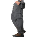 Men's Spring Cargo Pants Casual Multi Pockets Tactical Pants Male Outwear Loose Straight slacks Long Trousers Plus size 44
