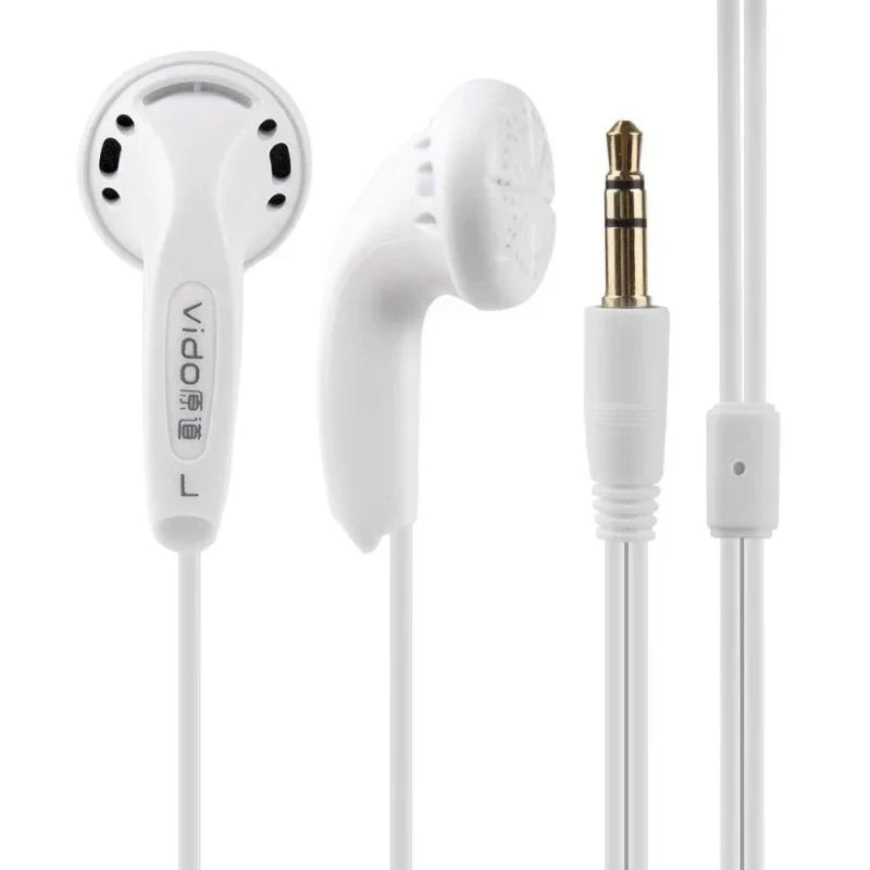 New Vido High Quality Wired Earphones Soundtrack Stereo Headset Game Headset Bass Noise Headphones Study Sports Headphone