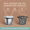 Reusable Coffee Capsule For Nespresso Stainless Steel Espresso Cups Refillable Coffee Pods Capsule With Tamper Dosing Ring