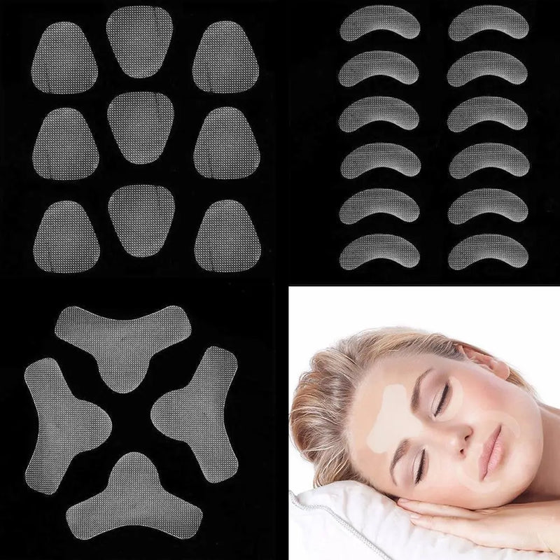 12/27/24pcs Thin Face Stickers EVA Anti-Wrinkle Anti-aging Patches Forehead Chin Neck Lift Tapes Beauty Skin Lift Up Unisex