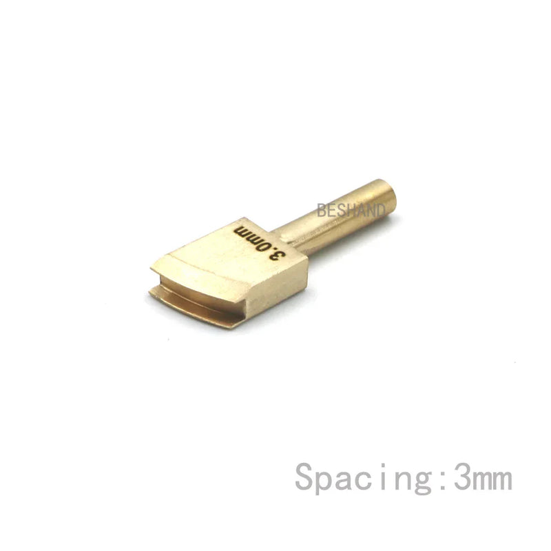 Leather Edge Tool Sets Soldering Iron Tips Lineer Edging Creaser Brass Head for Leather Craft DIY Creasing and Seal Polishing