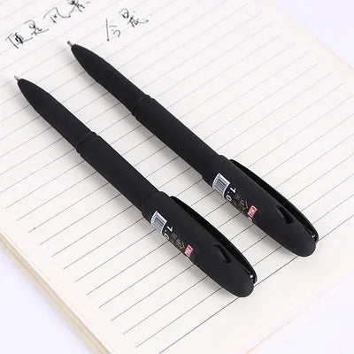 Office frosted gel pen 1.0 large capacity bullet head black signature pen stationery wholesale
