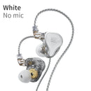 KZ ZAS 16 Units Earphones 7BA+1DD Dynamic hybrid Earbuds HiFi Bass Sport Headset Noise Cancelling in Ear Monitors