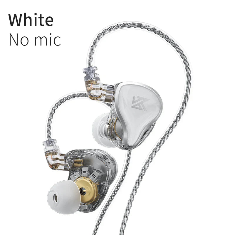 KZ ZAS 16 Units Earphones 7BA+1DD Dynamic hybrid Earbuds HiFi Bass Sport Headset Noise Cancelling in Ear Monitors