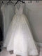LORIE Glitter Women's Wedding Dress v neck tailoring wedding dresses свадебное платье бле gelinlik Arabic Bridal Gown Customized