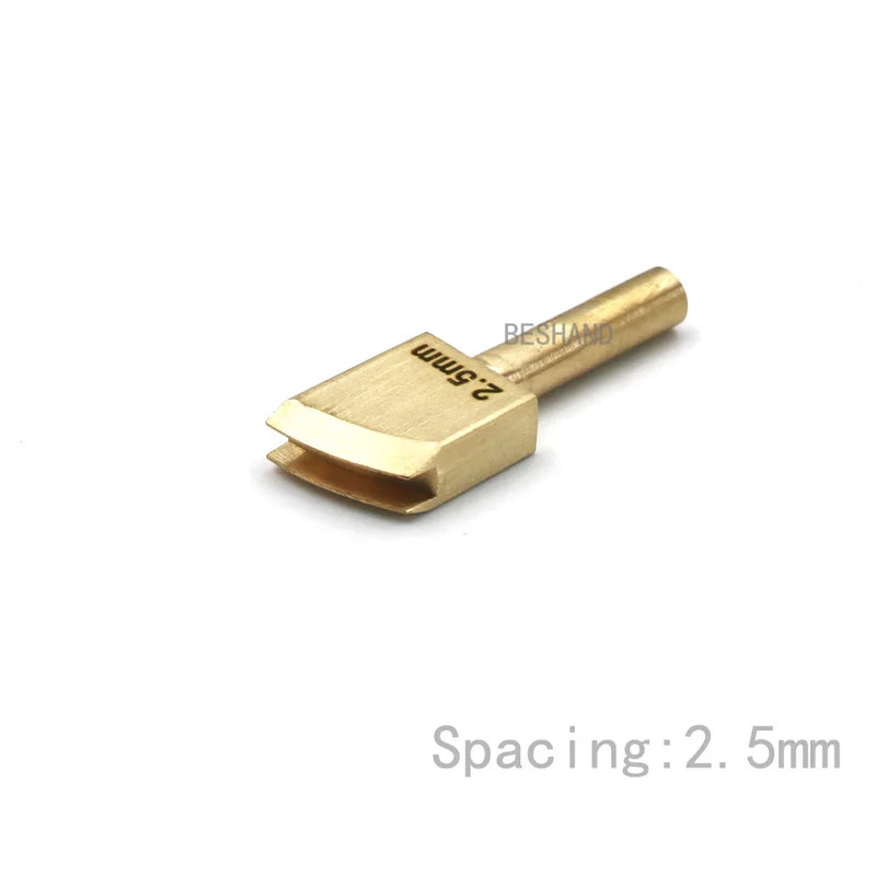 Leather Edge Tool Sets Soldering Iron Tips Lineer Edging Creaser Brass Head for Leather Craft DIY Creasing and Seal Polishing