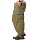 Men's Spring Cargo Pants Casual Multi Pockets Tactical Pants Male Outwear Loose Straight slacks Long Trousers Plus size 44