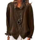Solid Color Casual Shirts Women Autumn Long Sleeve Linen Shirts for Women Tunic Top Ladies Shirts blusa feminina рубашка женская