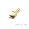 Leather Edge Tool Sets Soldering Iron Tips Lineer Edging Creaser Brass Head for Leather Craft DIY Creasing and Seal Polishing