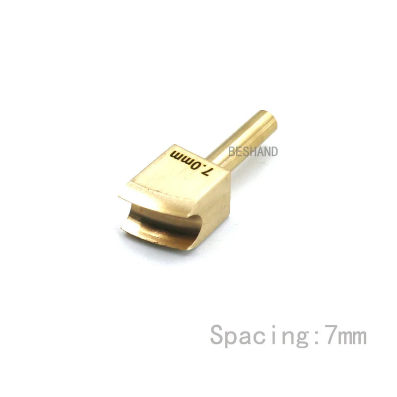 Leather Edge Tool Sets Soldering Iron Tips Lineer Edging Creaser Brass Head for Leather Craft DIY Creasing and Seal Polishing