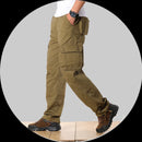 Men's Spring Cargo Pants Casual Multi Pockets Tactical Pants Male Outwear Loose Straight slacks Long Trousers Plus size 44