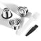 Reusable Coffee Capsule For Nespresso Stainless Steel Espresso Cups Refillable Coffee Pods Capsule With Tamper Dosing Ring