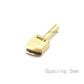 Leather Edge Tool Sets Soldering Iron Tips Lineer Edging Creaser Brass Head for Leather Craft DIY Creasing and Seal Polishing