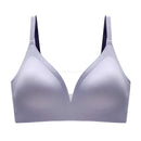 Latex Seamless Underwear Women No Steel Ring Lace Tube Top Gathered Sports Pure Color Bra Breastfeeding Anti-sagging Bra