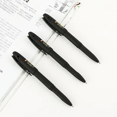 Office frosted gel pen 1.0 large capacity bullet head black signature pen stationery wholesale