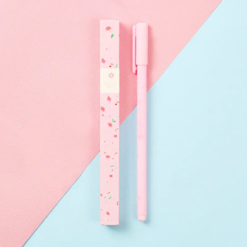 0.38mm Sweet Kawaii Cherry Blossom Gel Ink Pens Cute Sakura Pen Business Signature Pen School Office Writing Supplies Stationery