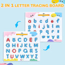 Magnetic Alphabet & Number Tracing Board – Double-Sided Montessori Learning Toy for Kids