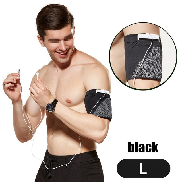Men&#39;s and Women&#39;s Running Elastic Mobile Phone Arm Bag Travel Mobile Phone Case Fitness Sports Outdoor Equipment Wrist Bag