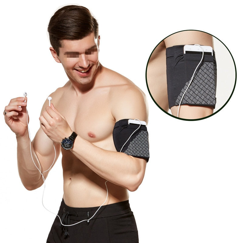 Men&#39;s and Women&#39;s Running Elastic Mobile Phone Arm Bag Travel Mobile Phone Case Fitness Sports Outdoor Equipment Wrist Bag