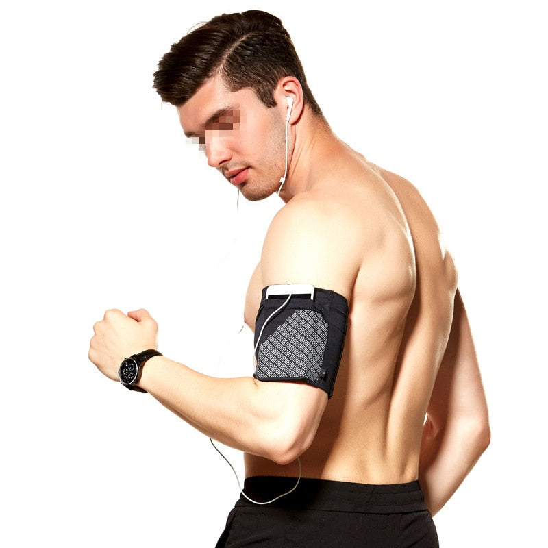 Men&#39;s and Women&#39;s Running Elastic Mobile Phone Arm Bag Travel Mobile Phone Case Fitness Sports Outdoor Equipment Wrist Bag